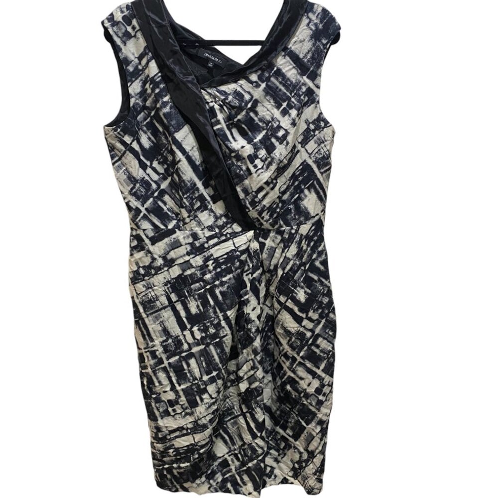 Lafayette 148 Sheath Abstract Patterned Dress - image 1